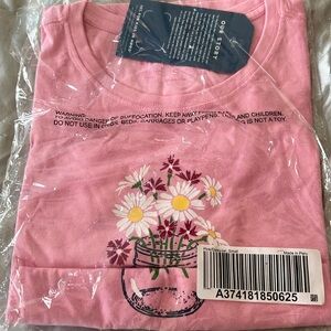 NWT Pink flower Tshirt